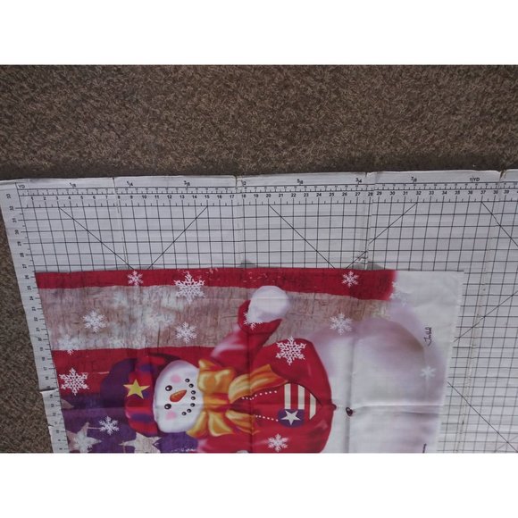 Snowman Christmas Flag Thomas Wood Porterfield's Fine Art Holiday Decor 2009 - Picture 5 of 5